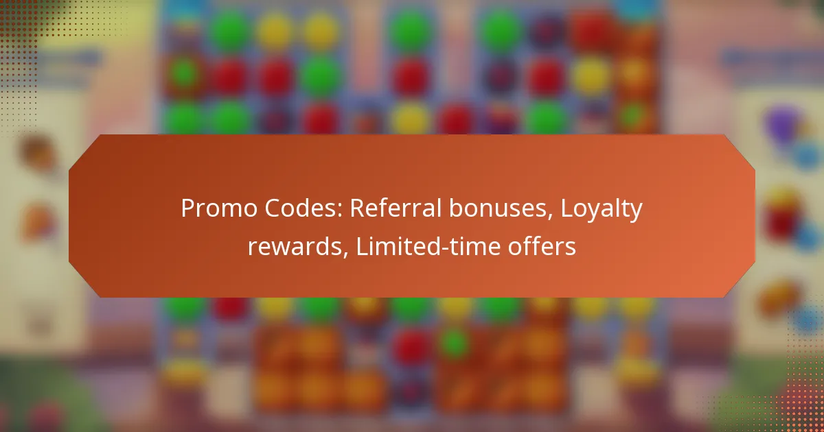 Promo Codes: Referral bonuses, Loyalty rewards, Limited-time offers