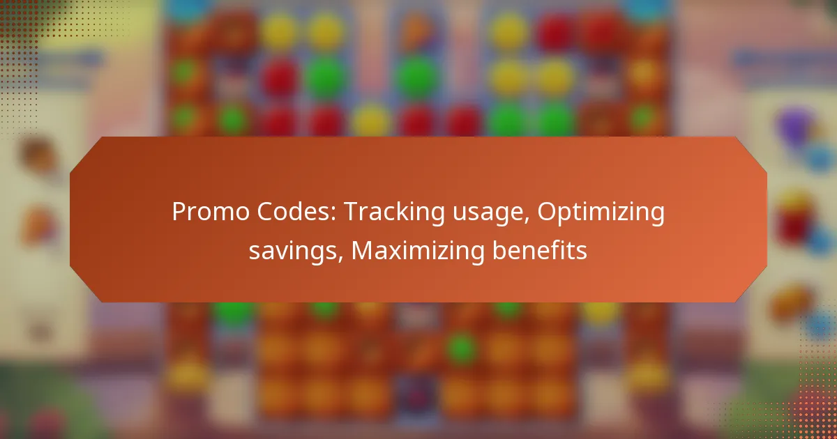 Promo Codes: Tracking usage, Optimizing savings, Maximizing benefits