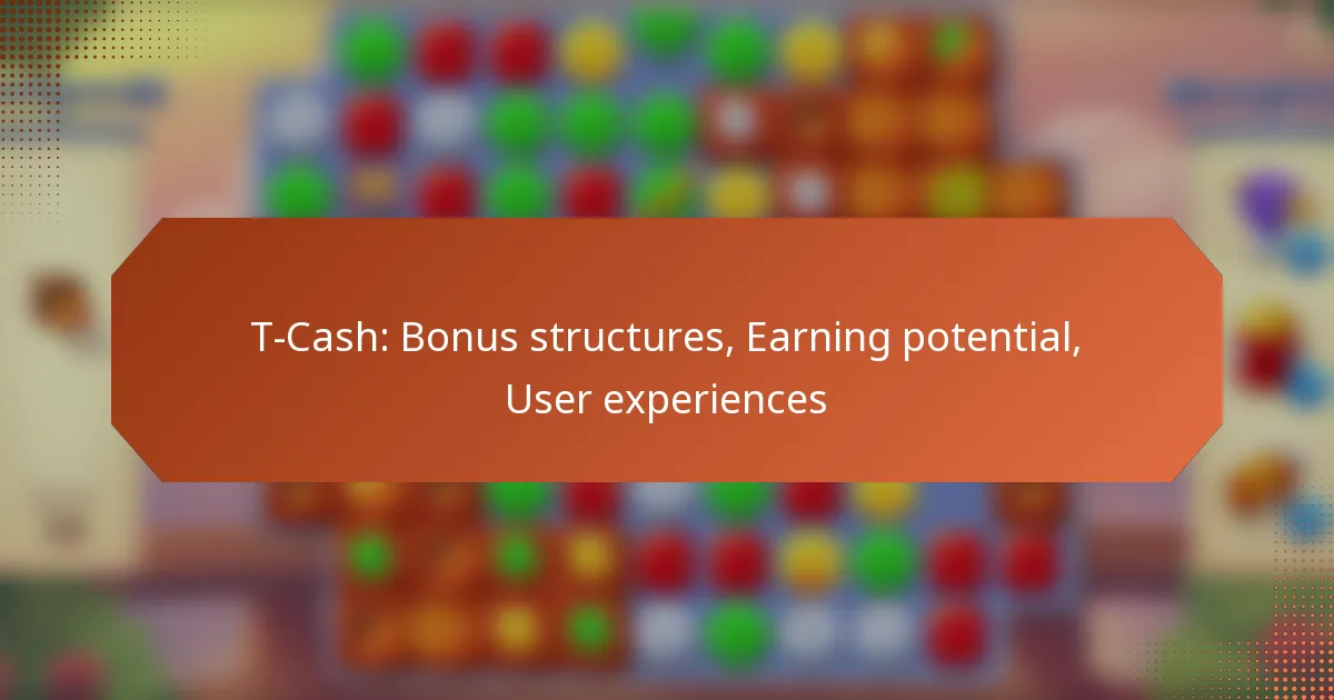 T-Cash: Bonus structures, Earning potential, User experiences