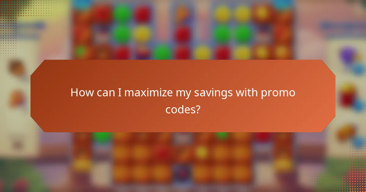 How can I maximize my savings with promo codes?