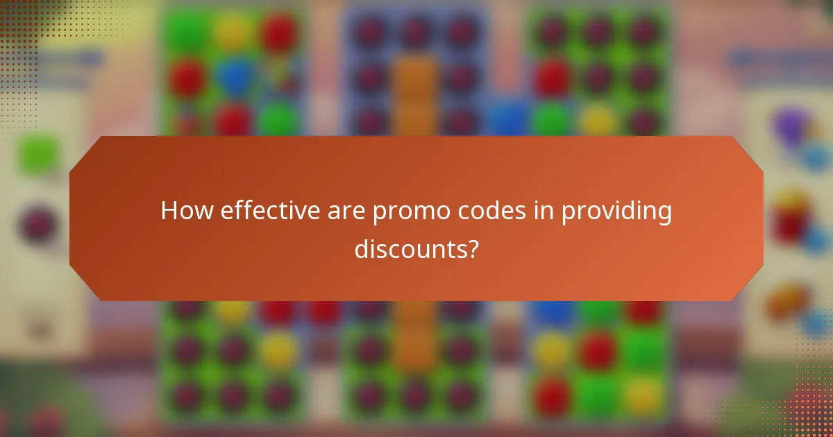 How effective are promo codes in providing discounts?