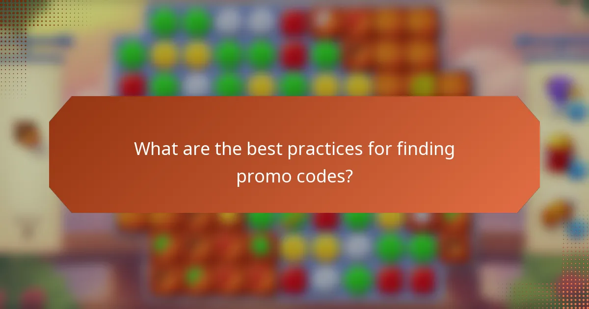 What are the best practices for finding promo codes?