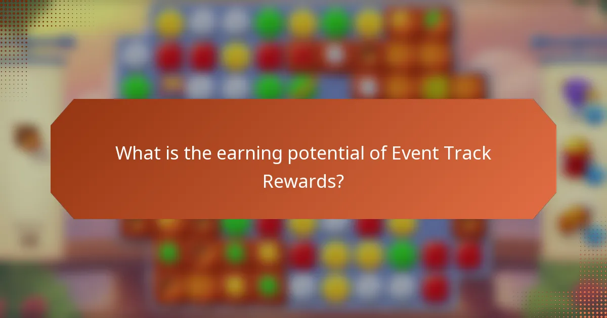 What is the earning potential of Event Track Rewards?